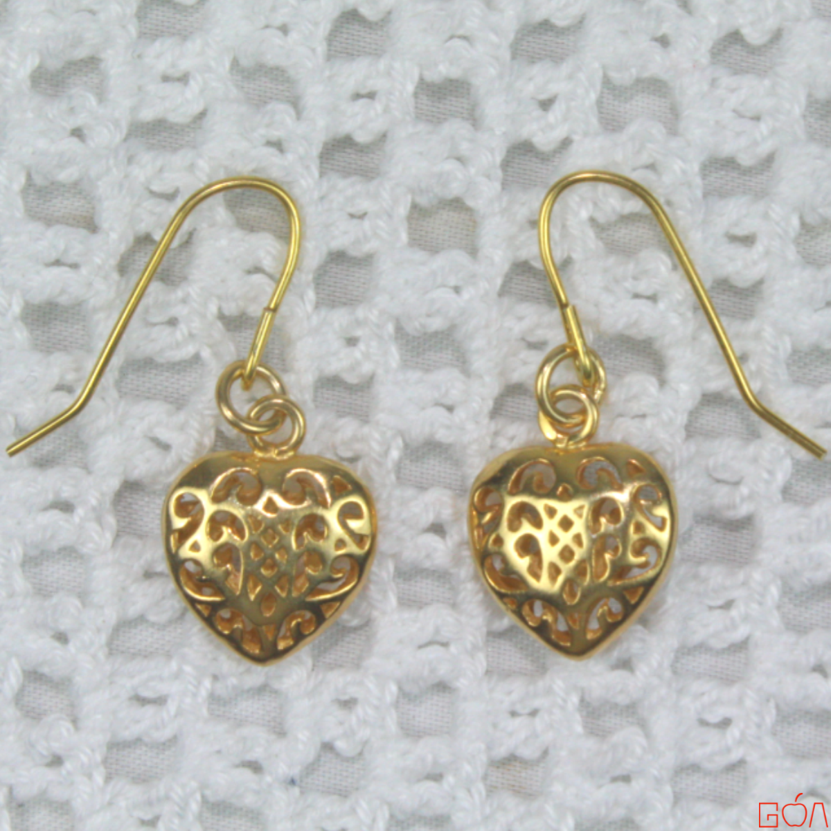 Boucles d'oreilles assorties au collier colombe -plat-RRG-