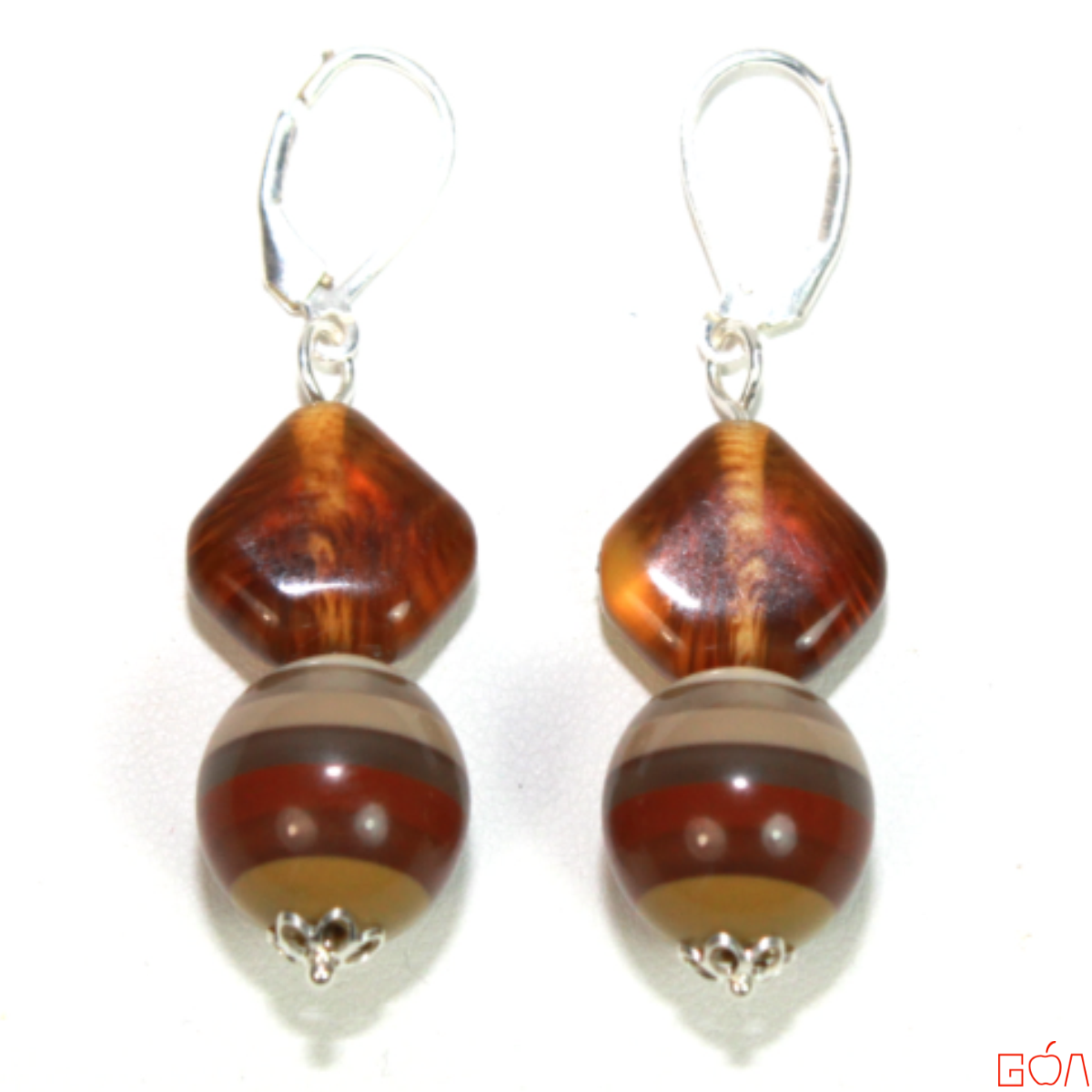 Boucles d'oreilles sur-mesure commandées par Yolande pour Florence - plat - 1200x1200 - RRG